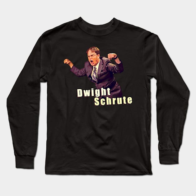 Dwight !!! Long Sleeve T-Shirt by elmejikono